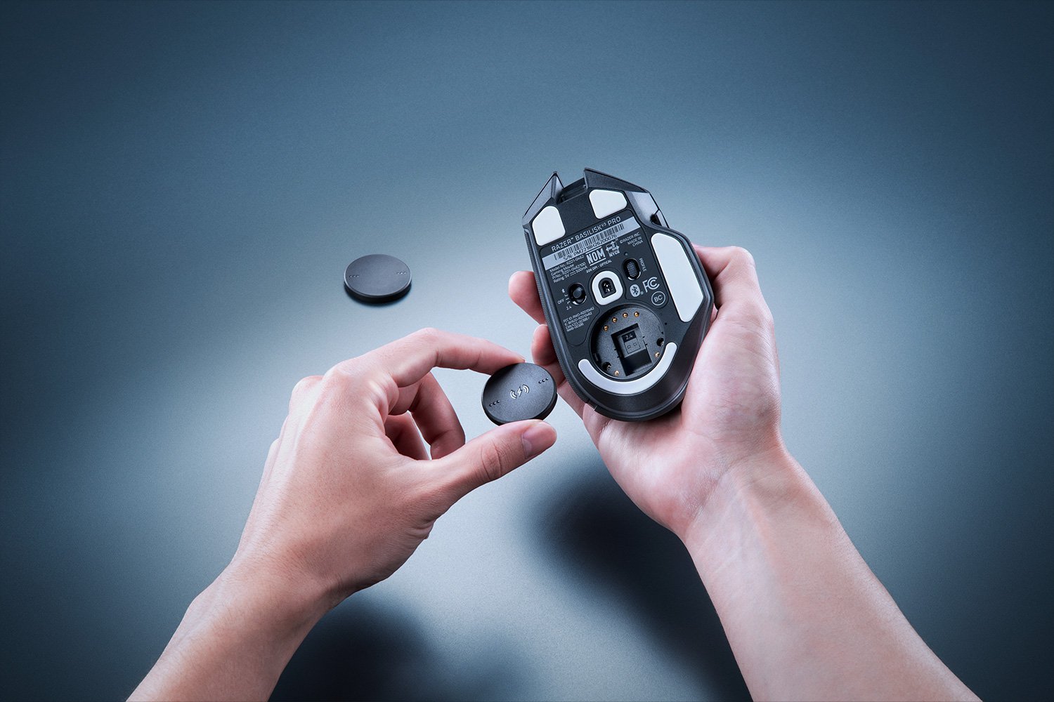 Ensemble Mouse Dock Pro + Disque de recharge sans fil