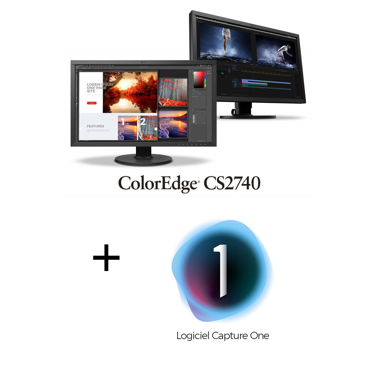 ECRAN EIZO CS2740 Noir + CAPTURE ONE