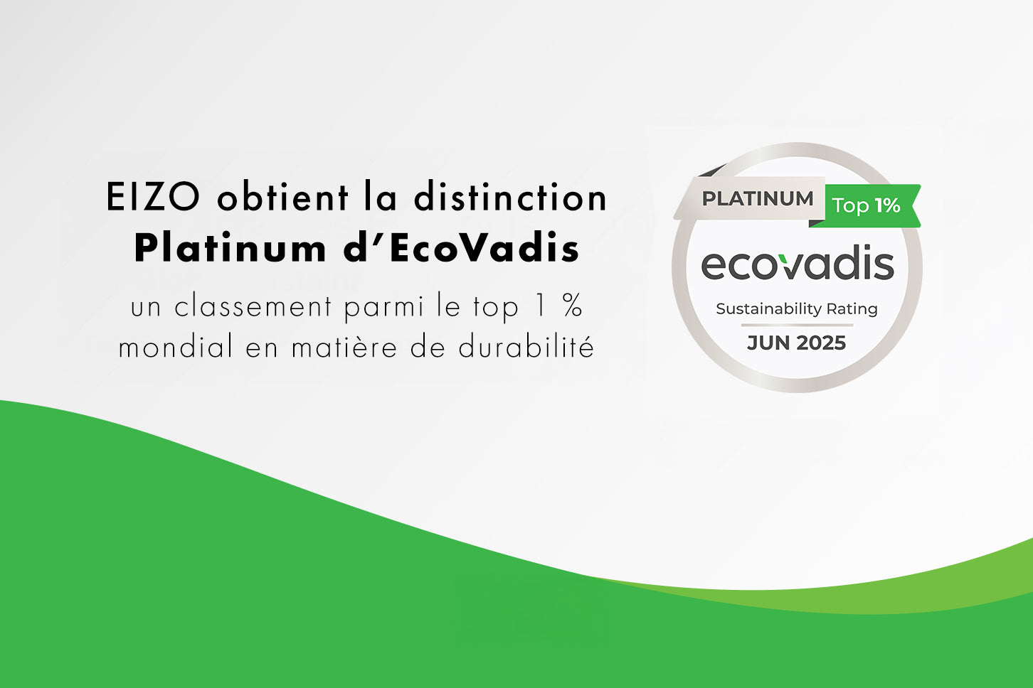 Distinction Platinum d’EcoVadis