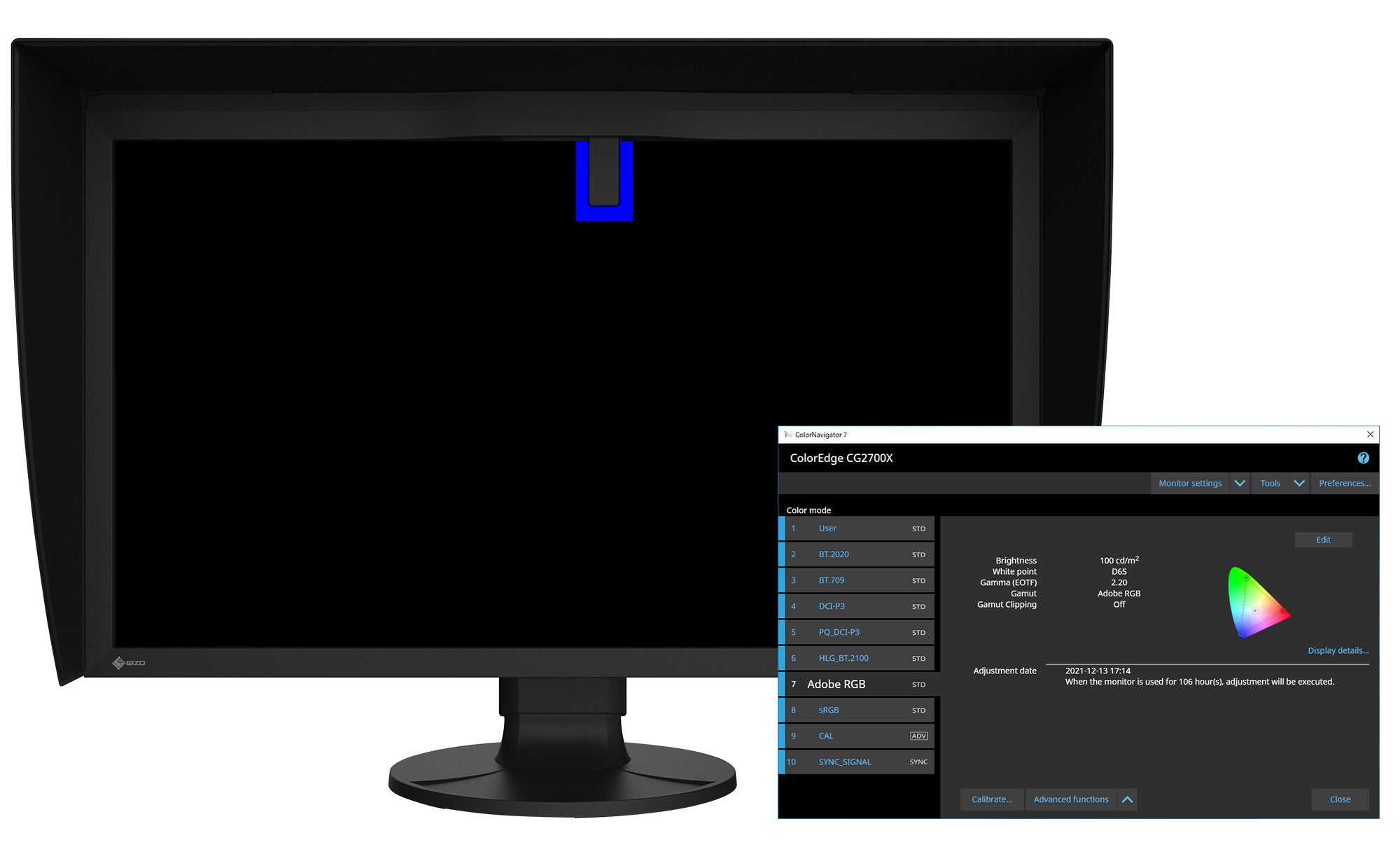 Ecran EIZO ColoRedge CG2700X Noir