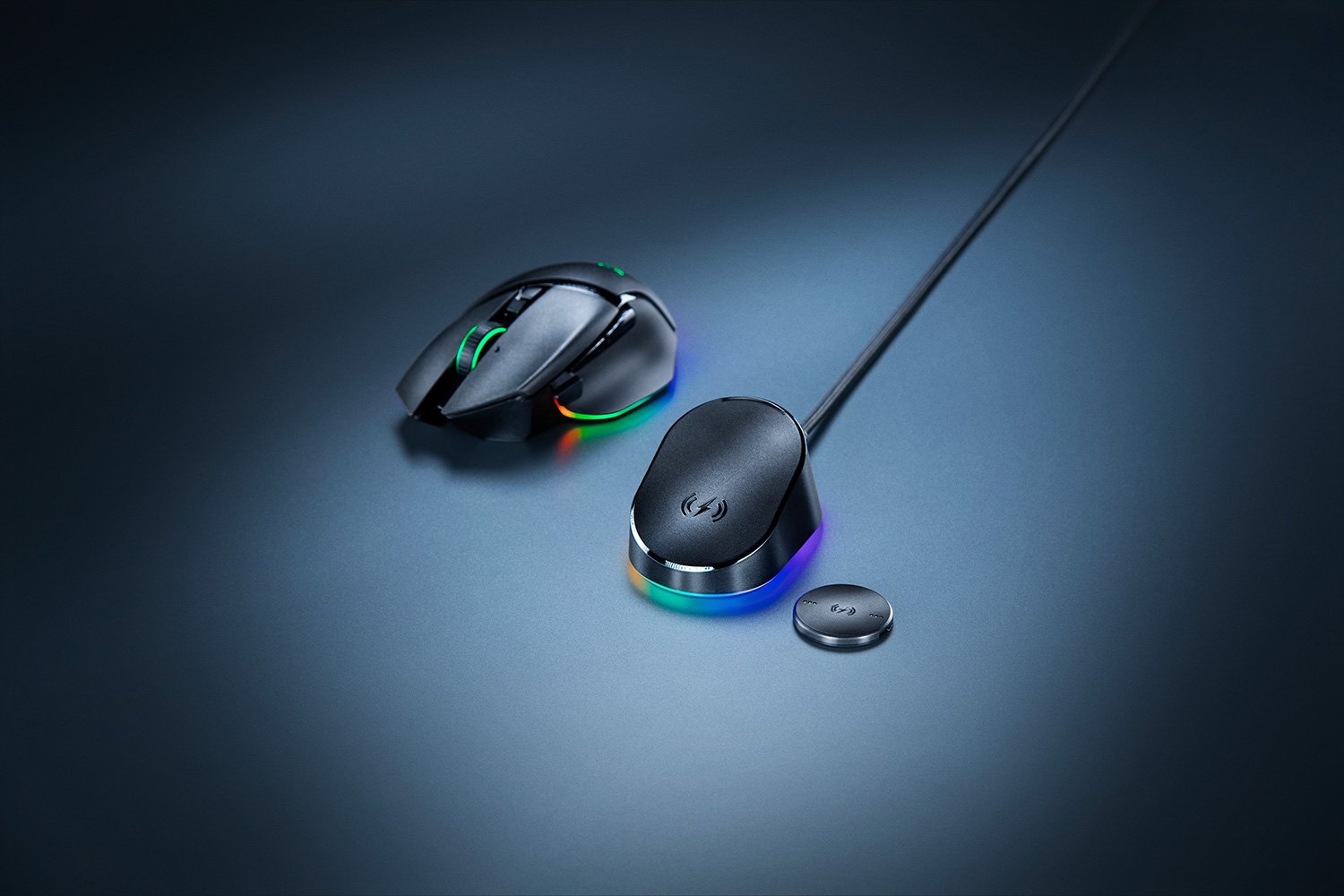 Ensemble Mouse Dock Pro + Disque de recharge sans fil